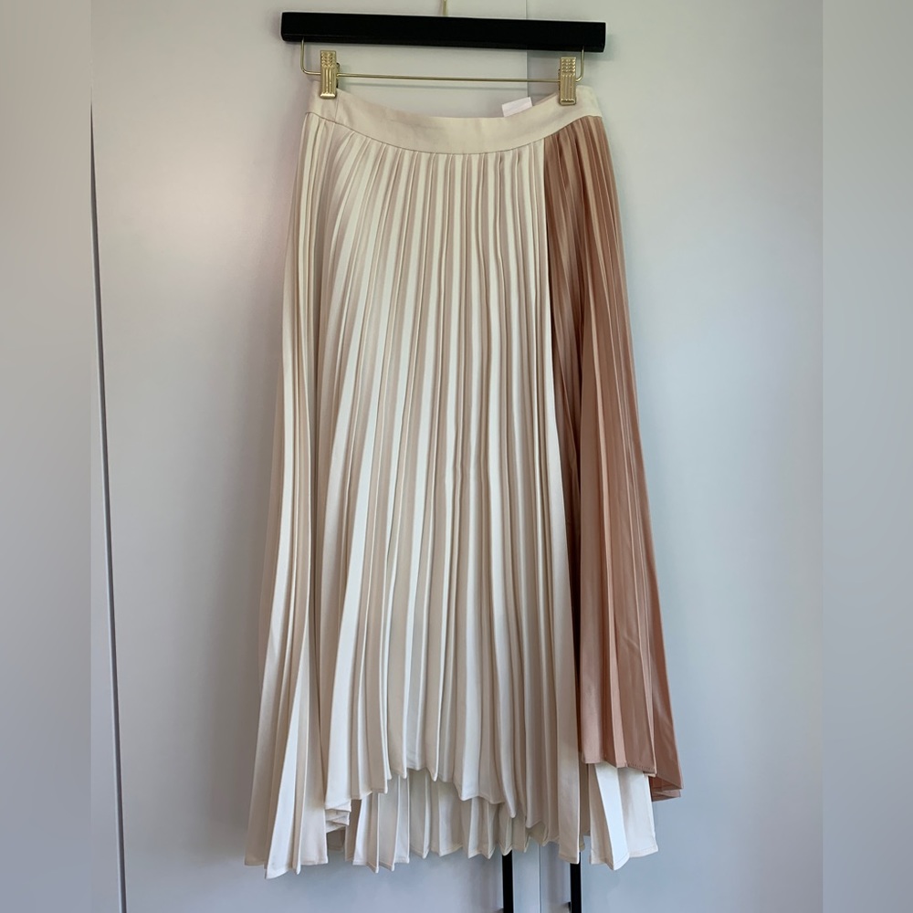 Two Tone Pleated Skirt